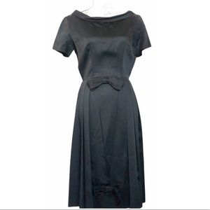 Vintage R&K Originals Jet Black Cocktail Dress
